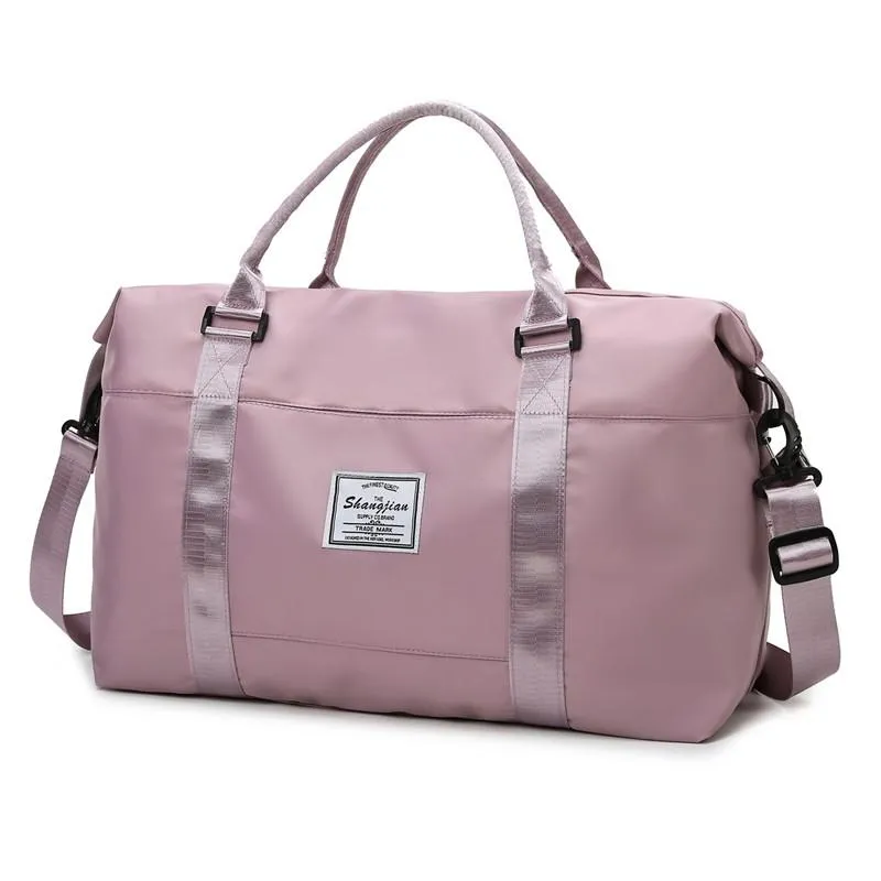 Fashion Women's Travel Bag Sports Fitness Bags Large Capacity Weekend Bag Waterproof Hand Luggage Suitcases Duffle Cabin Bag