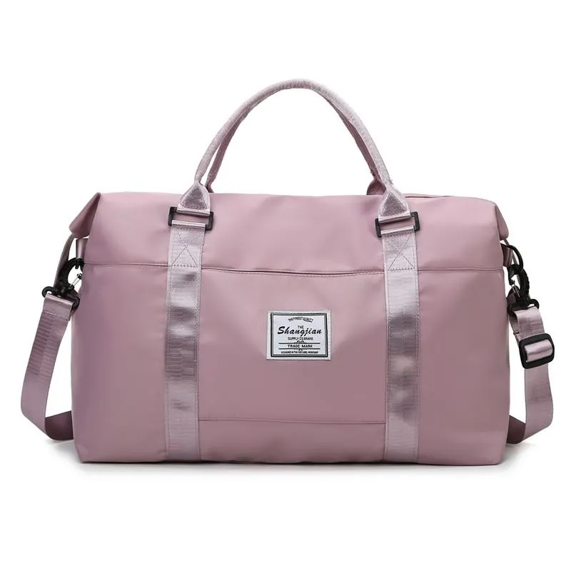 Fashion Women's Travel Bag Sports Fitness Bags Large Capacity Weekend Bag Waterproof Hand Luggage Suitcases Duffle Cabin Bag