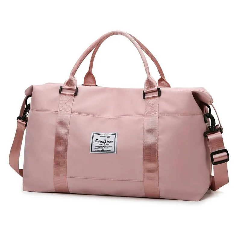 Fashion Women's Travel Bag Sports Fitness Bags Large Capacity Weekend Bag Waterproof Hand Luggage Suitcases Duffle Cabin Bag