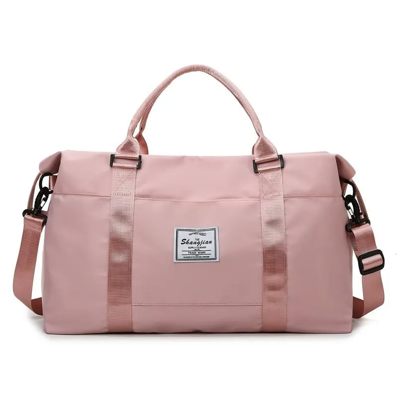 Fashion Women's Travel Bag Sports Fitness Bags Large Capacity Weekend Bag Waterproof Hand Luggage Suitcases Duffle Cabin Bag