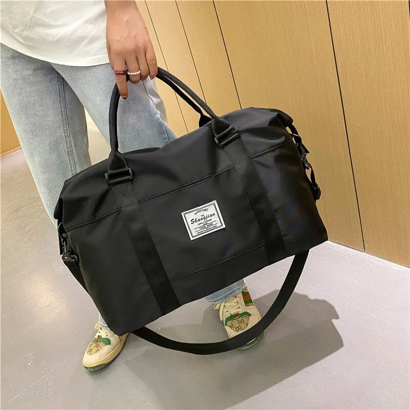 Fashion Women's Travel Bag Sports Fitness Bags Large Capacity Weekend Bag Waterproof Hand Luggage Suitcases Duffle Cabin Bag