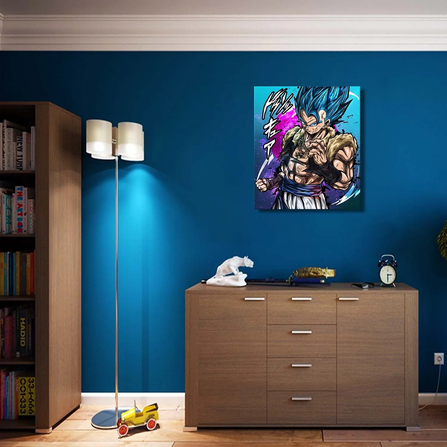 Flame Warrior Canvas Wall Art