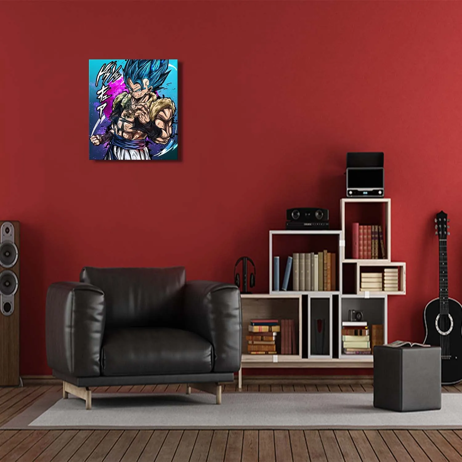 Flame Warrior Canvas Wall Art