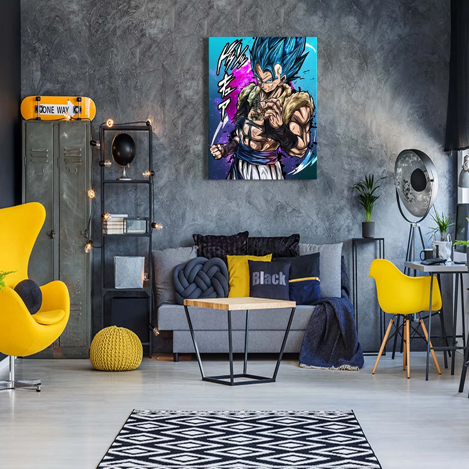 Flame Warrior Canvas Wall Art