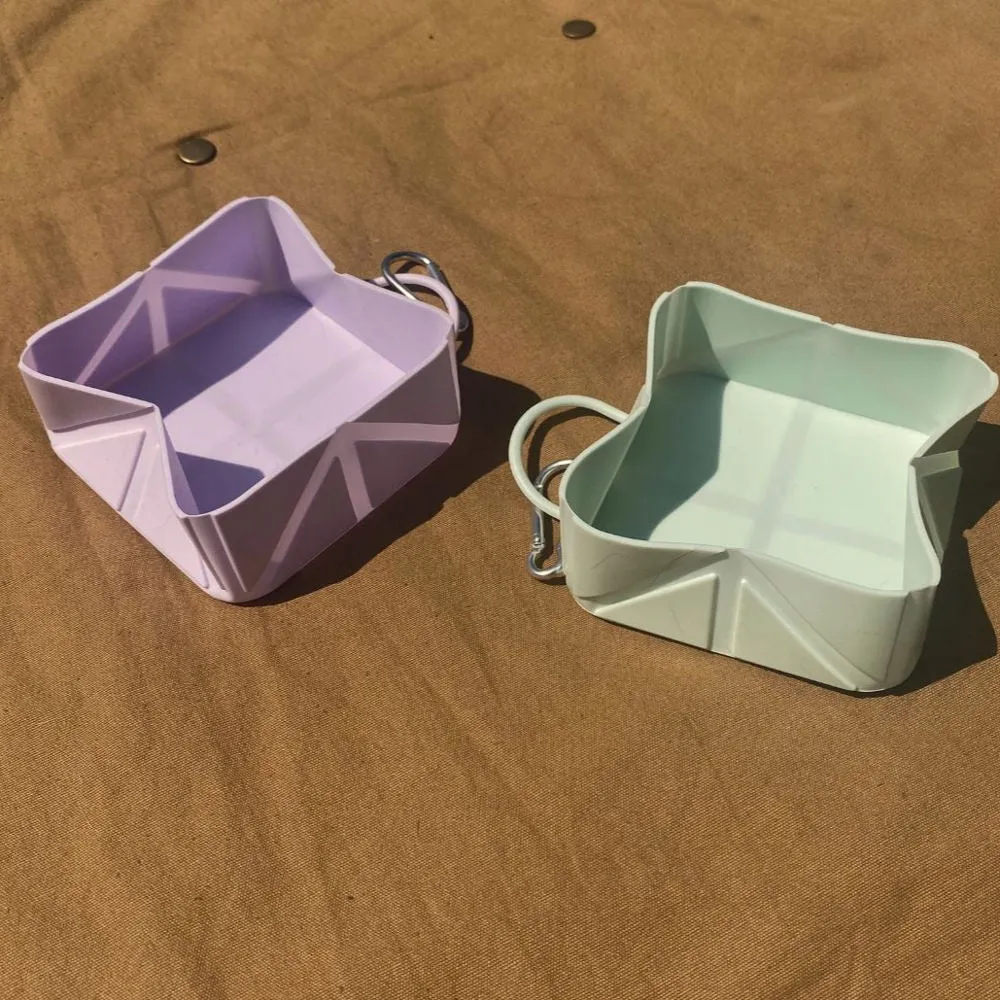 Foldable Pocket Size Pet Food and Water Bowl by Tilley   Me