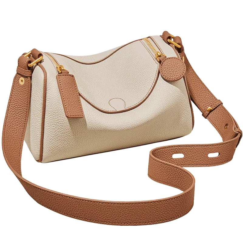FOXER Women's Genuine Leather Shoulder Bag Vintage Soft Messenger Bag