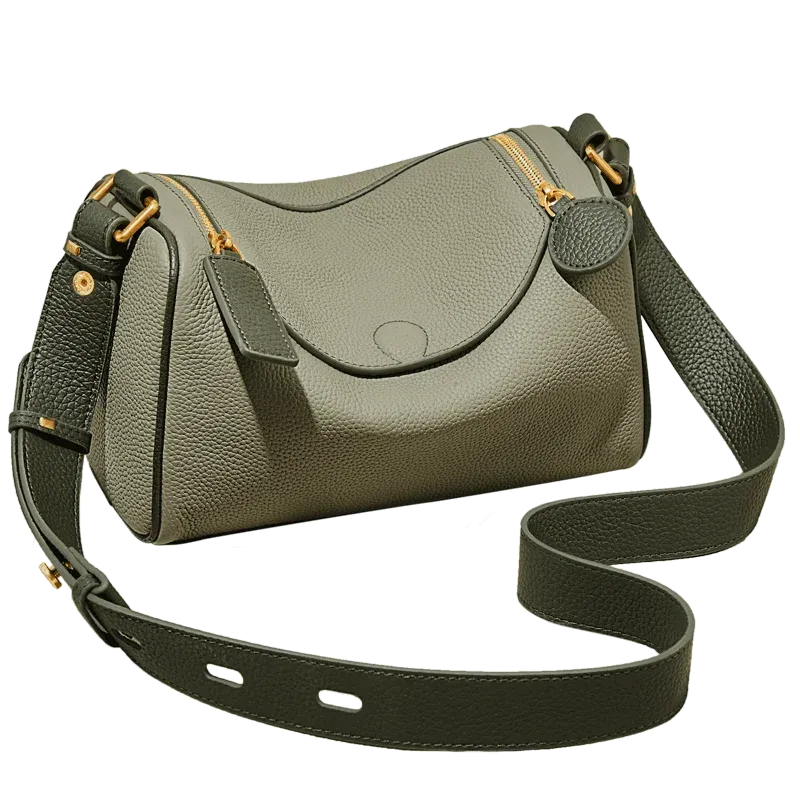FOXER Women's Genuine Leather Shoulder Bag Vintage Soft Messenger Bag