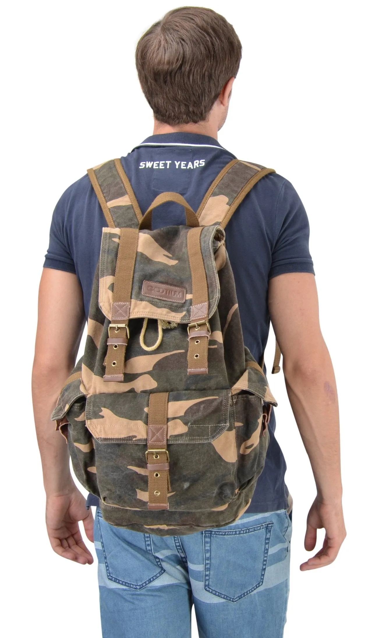 Gootium 21101CAM Specially High Density Thick Canvas Backpack Rucksack (camouflage)