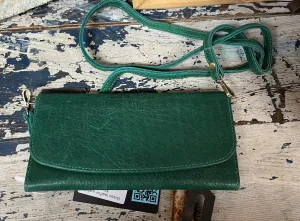 Green leather wallet