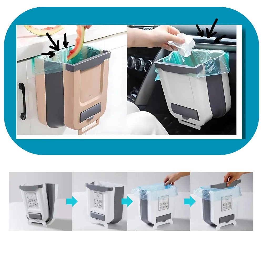 High Capacity Collapsible Trash Can