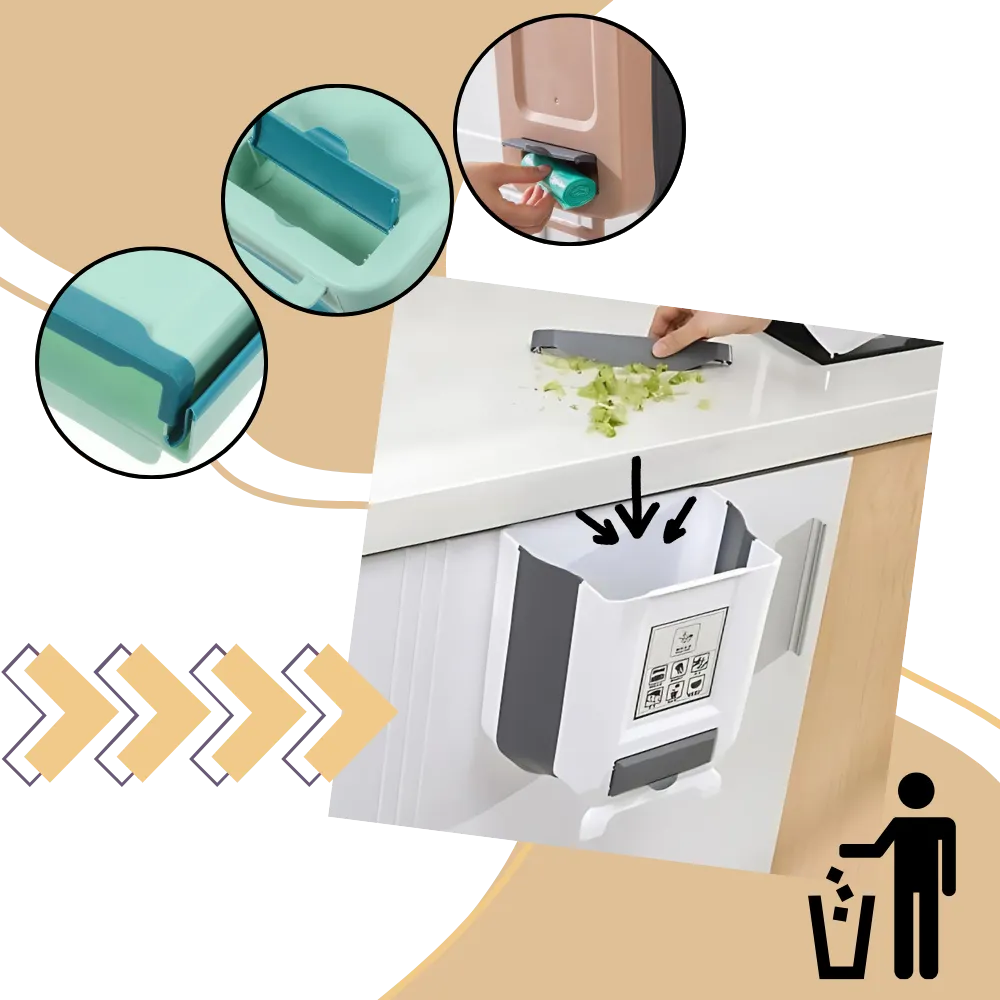 High Capacity Collapsible Trash Can