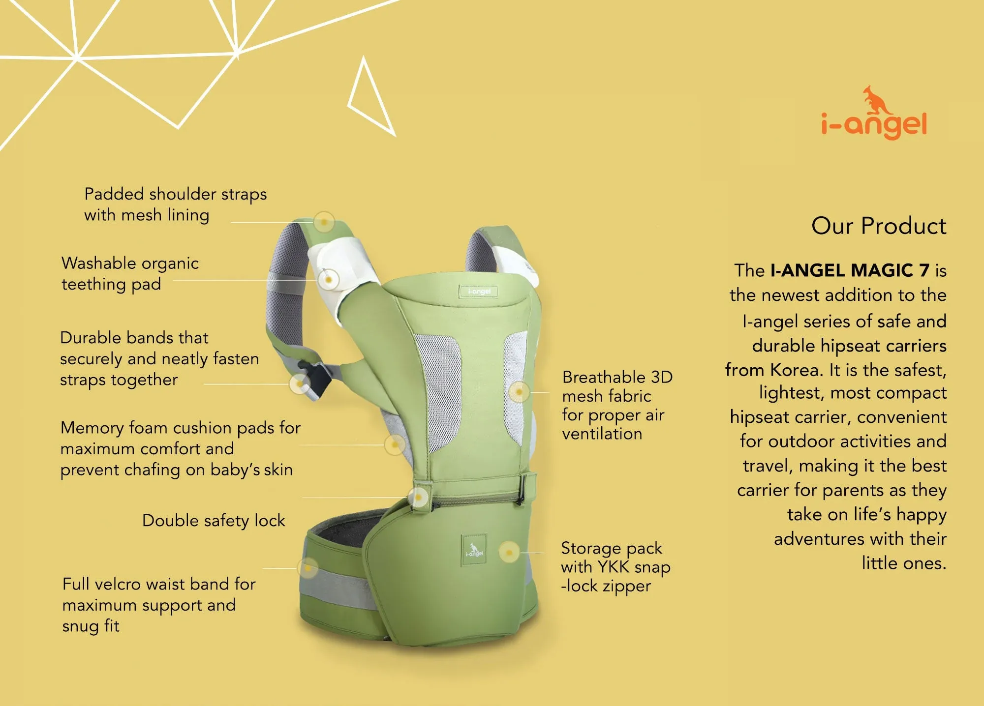 I-Angel Magic 7 Hip Seat Carrier