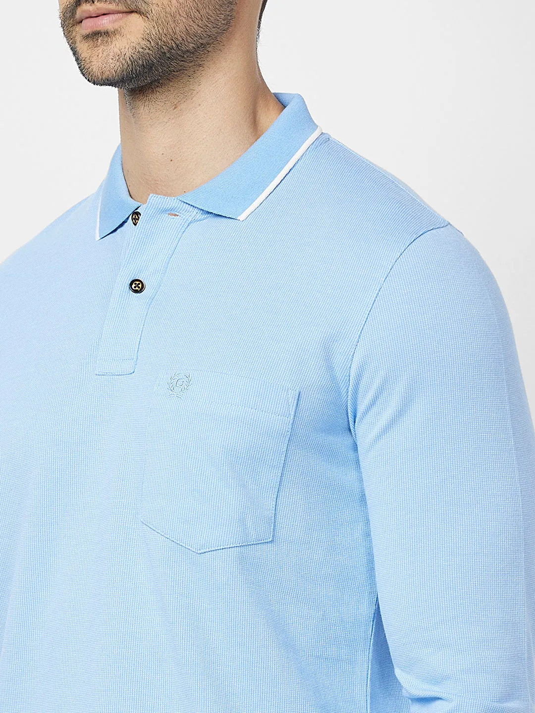 Jacquard Texture Polo