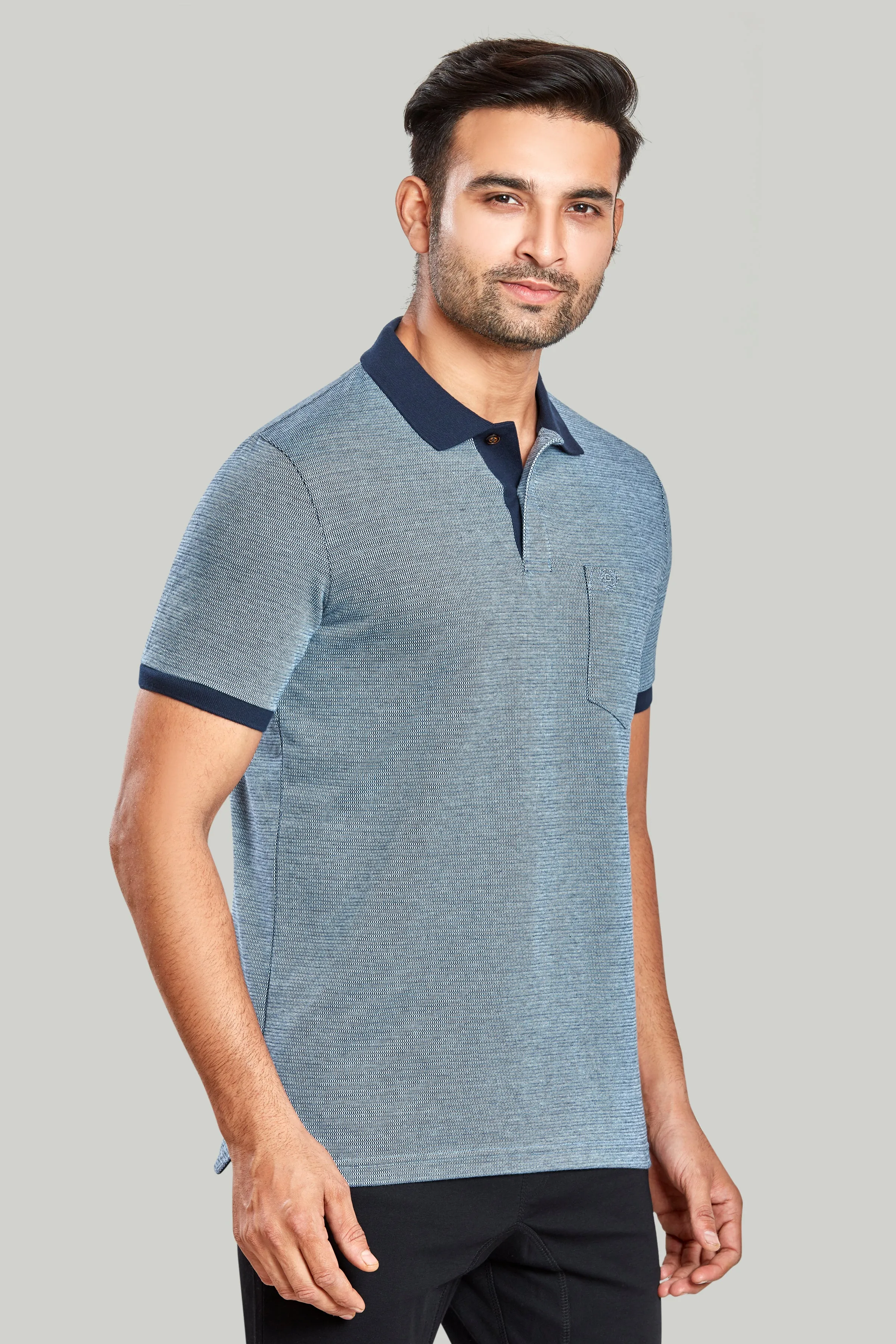 Jacquard Texture Polo