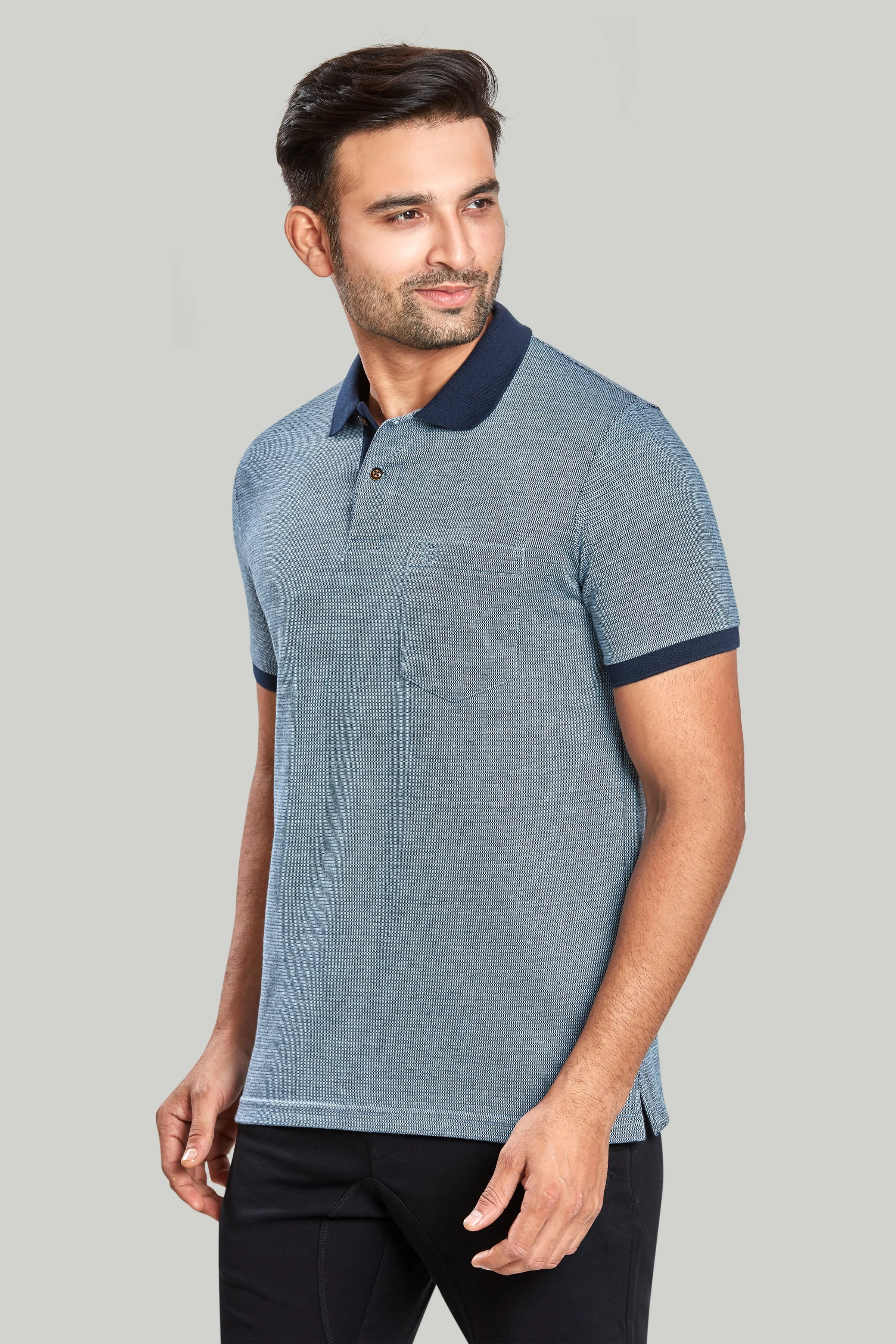 Jacquard Texture Polo