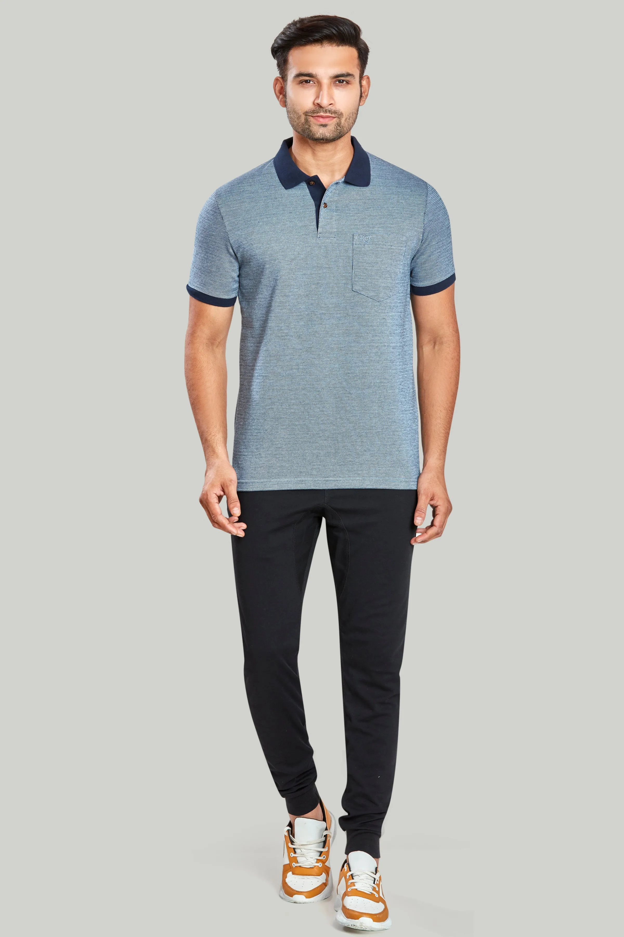 Jacquard Texture Polo