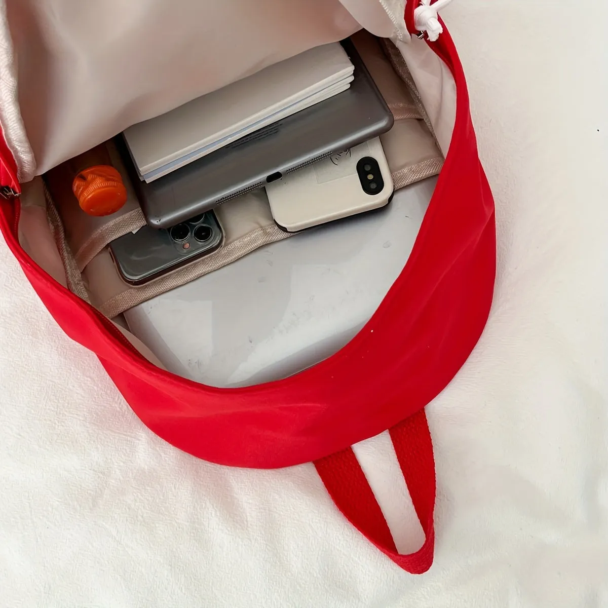 Kawaii Cute Preppy Backpack - Stylish Laptop Carrier with Spacious Compartments - Perfect for School, Travel, and Daily Adventures - Durable and Comfortable