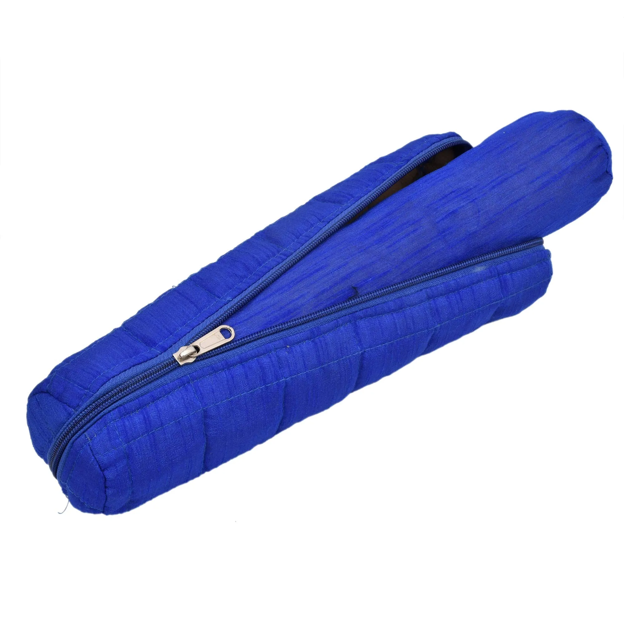 Kuber Industries 2 Pieces Watch Case,Bangle Box/Wrist Watch Holder/Watch Organizer/Bracelet Pouch Zip Top Watch Case With One Roll (Blue)-KUBMART16104