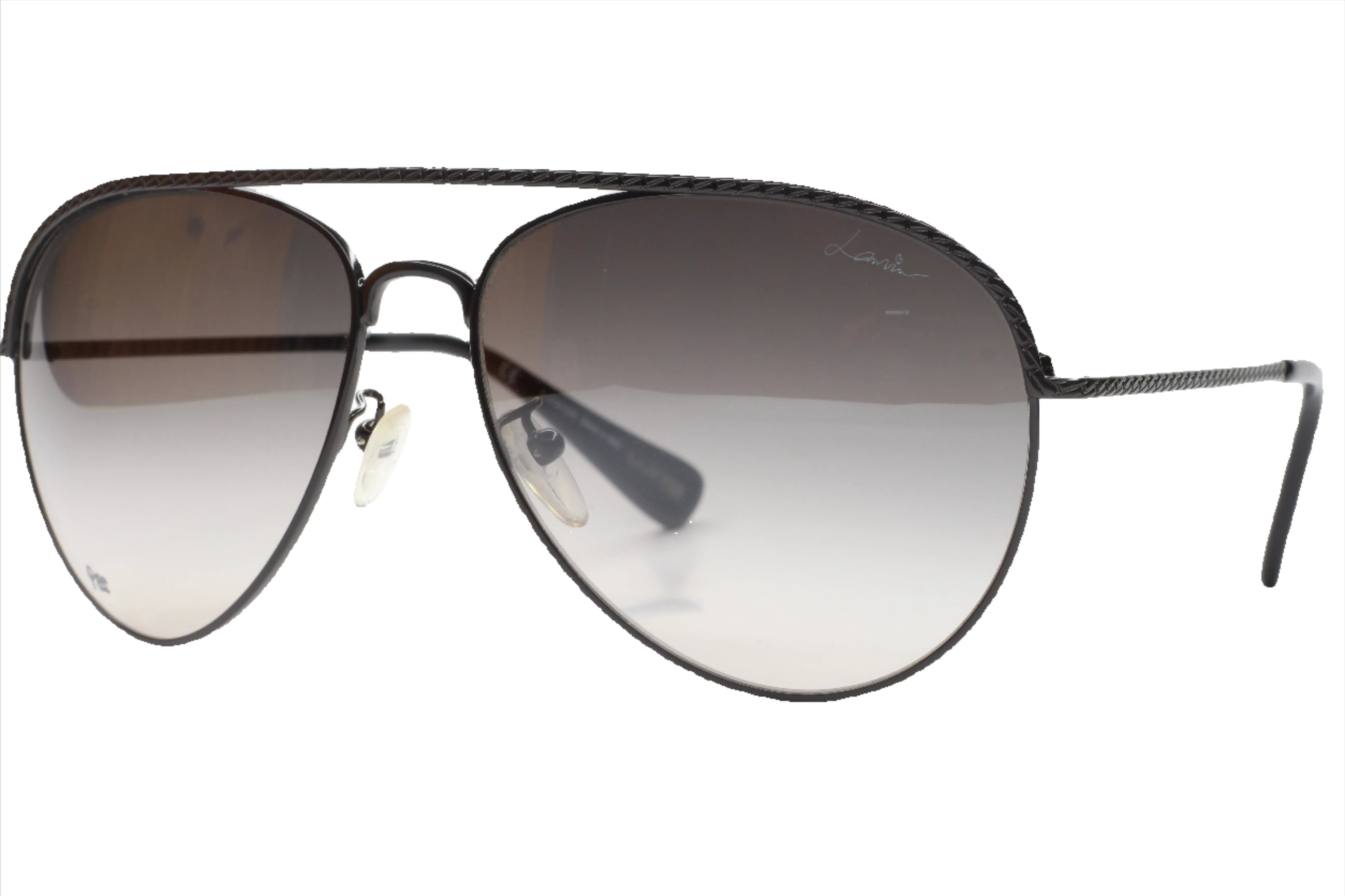 Lanvin Paris SLN003 H41X Gunmetal Aviator Designer Sunglasses -Ma