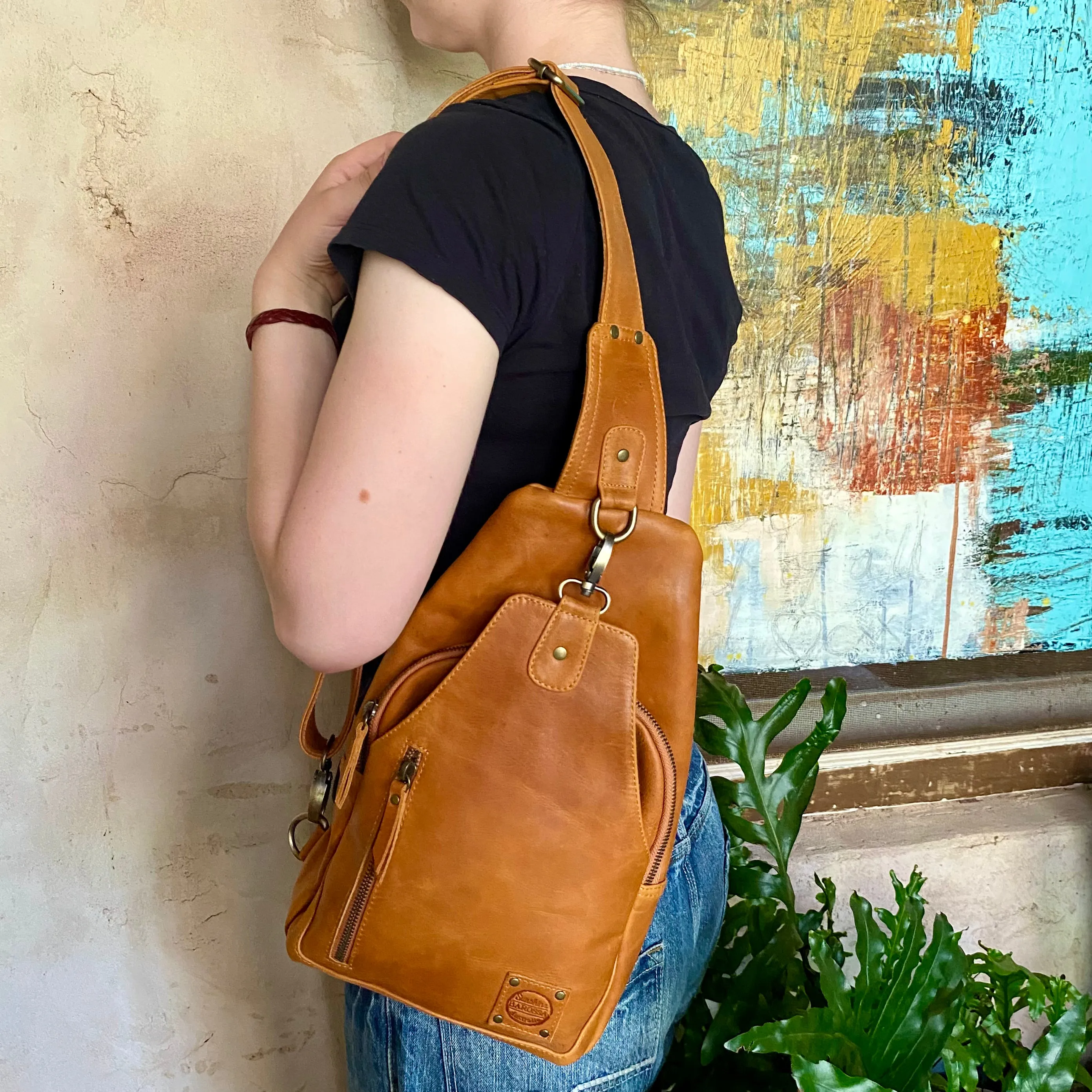 Leather Sling Bag