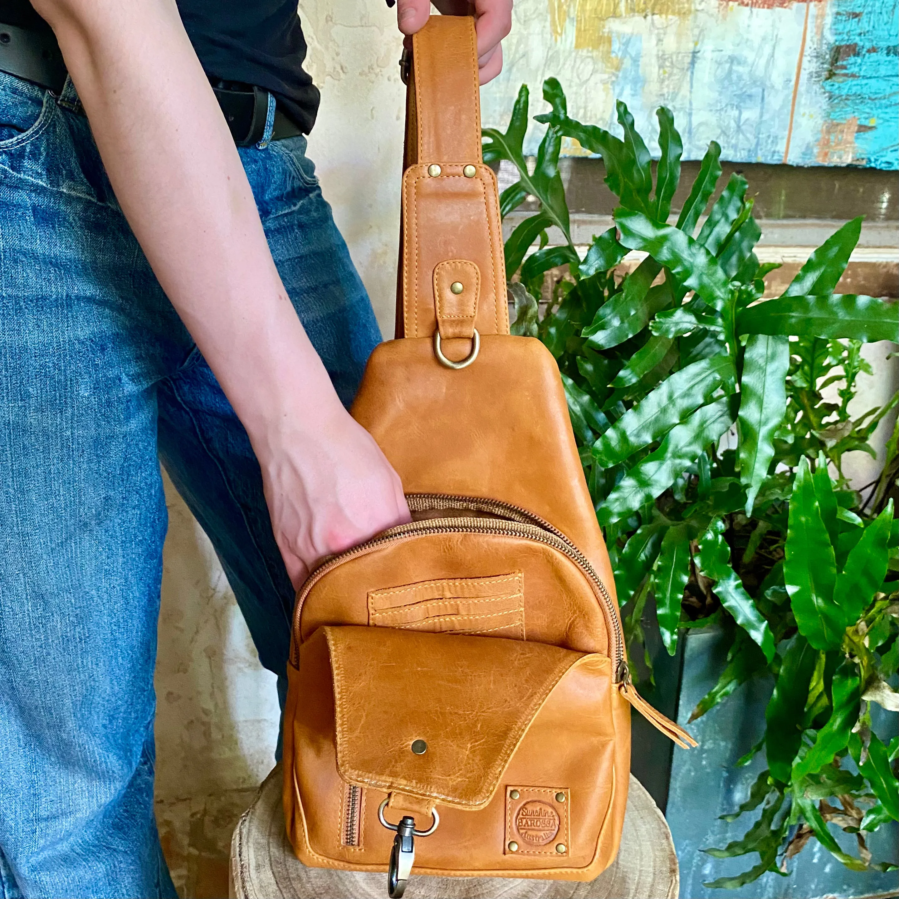 Leather Sling Bag