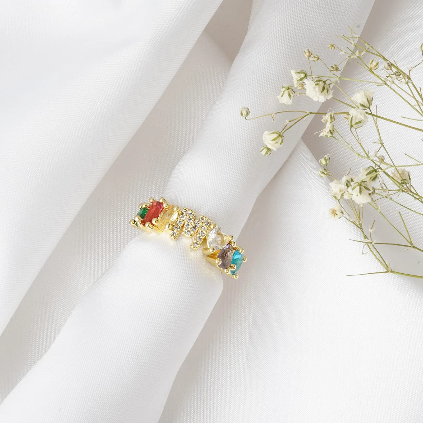 Lowe Multicolour Alphabet M Ring