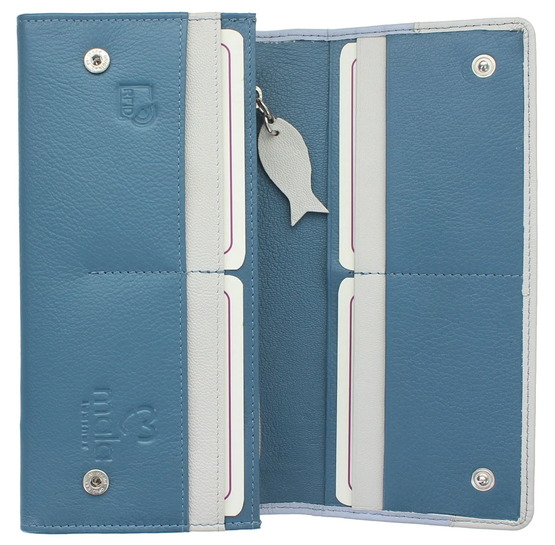 Mala Leather Ollie Collection Leather Purse with RFID Protection 3494_3