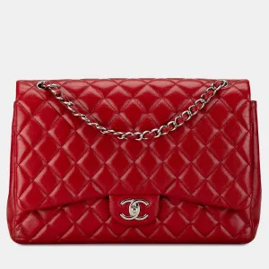 Maxi Classic Caviar Double Flap Bag