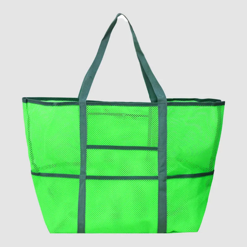 Mesh Vacation Travel Beach Bag Large Capacity Portable Shoulder Bag