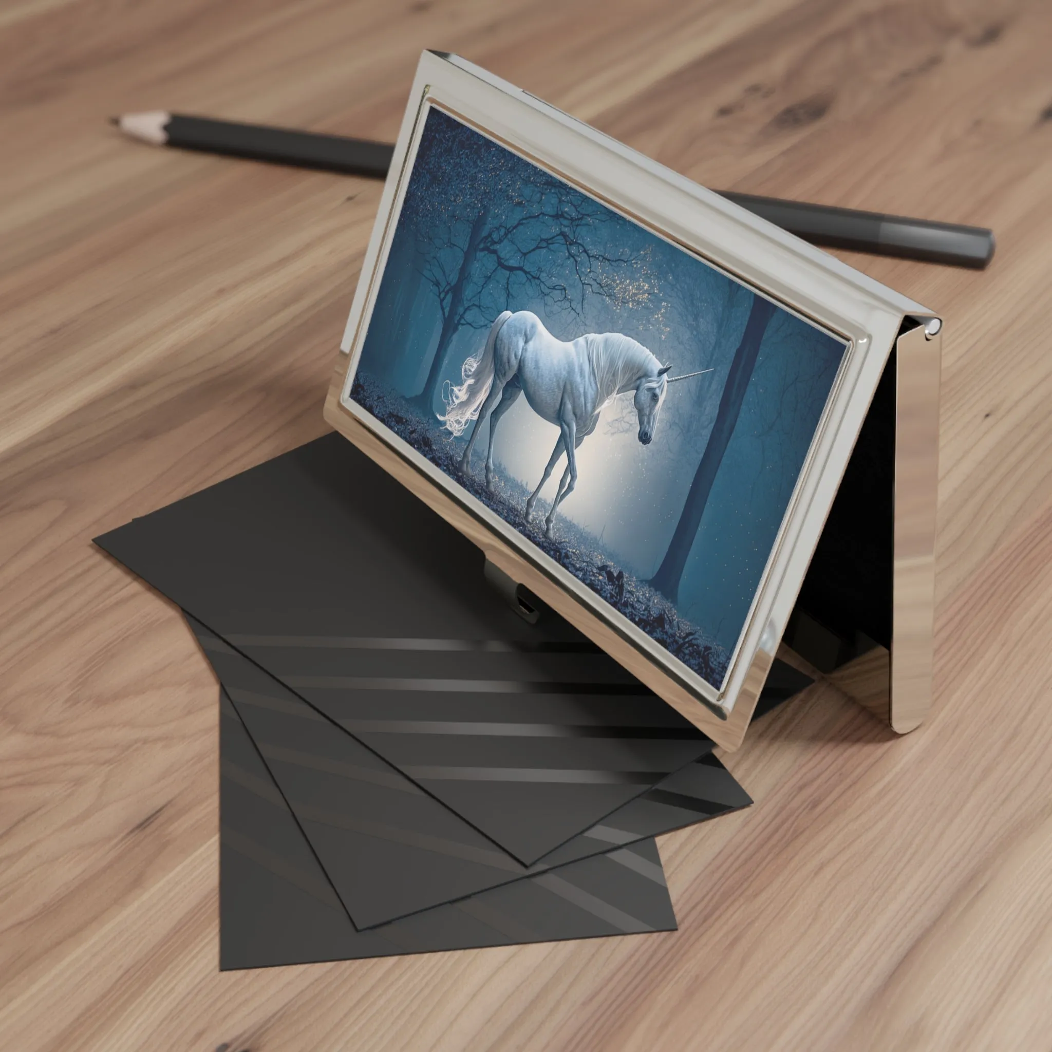 Midnight Unicorn Business Card Holder