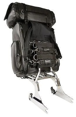 MOTORCYCLE EXTRALARGE PVC SISSY TRAVEL BAR BAGS BACK PACK TRAVEL LUGGAGE ALL NEW