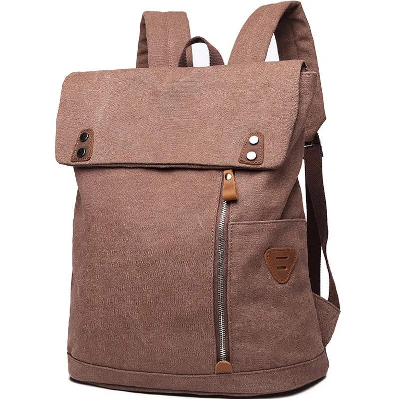 New Canvas Backpack College Business Laptop Bag