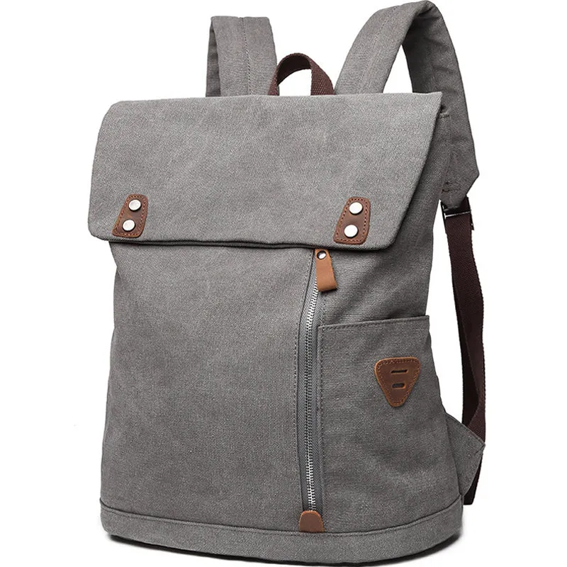 New Canvas Backpack College Business Laptop Bag