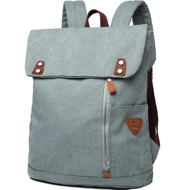 New Canvas Backpack College Business Laptop Bag