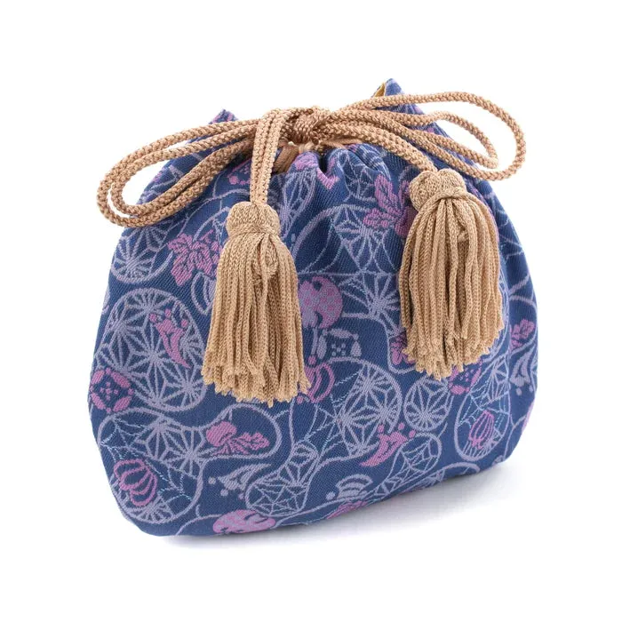 Nishijin-ori Small Drawstring Bag - Halloween -,  Made in Kyoto, Japan,  Japanese traditional craft purse