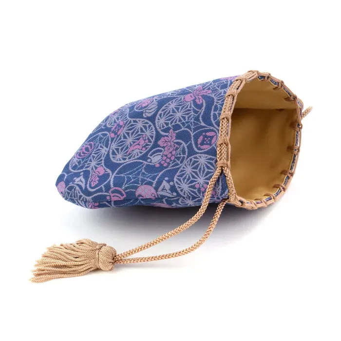 Nishijin-ori Small Drawstring Bag - Halloween -,  Made in Kyoto, Japan,  Japanese traditional craft purse