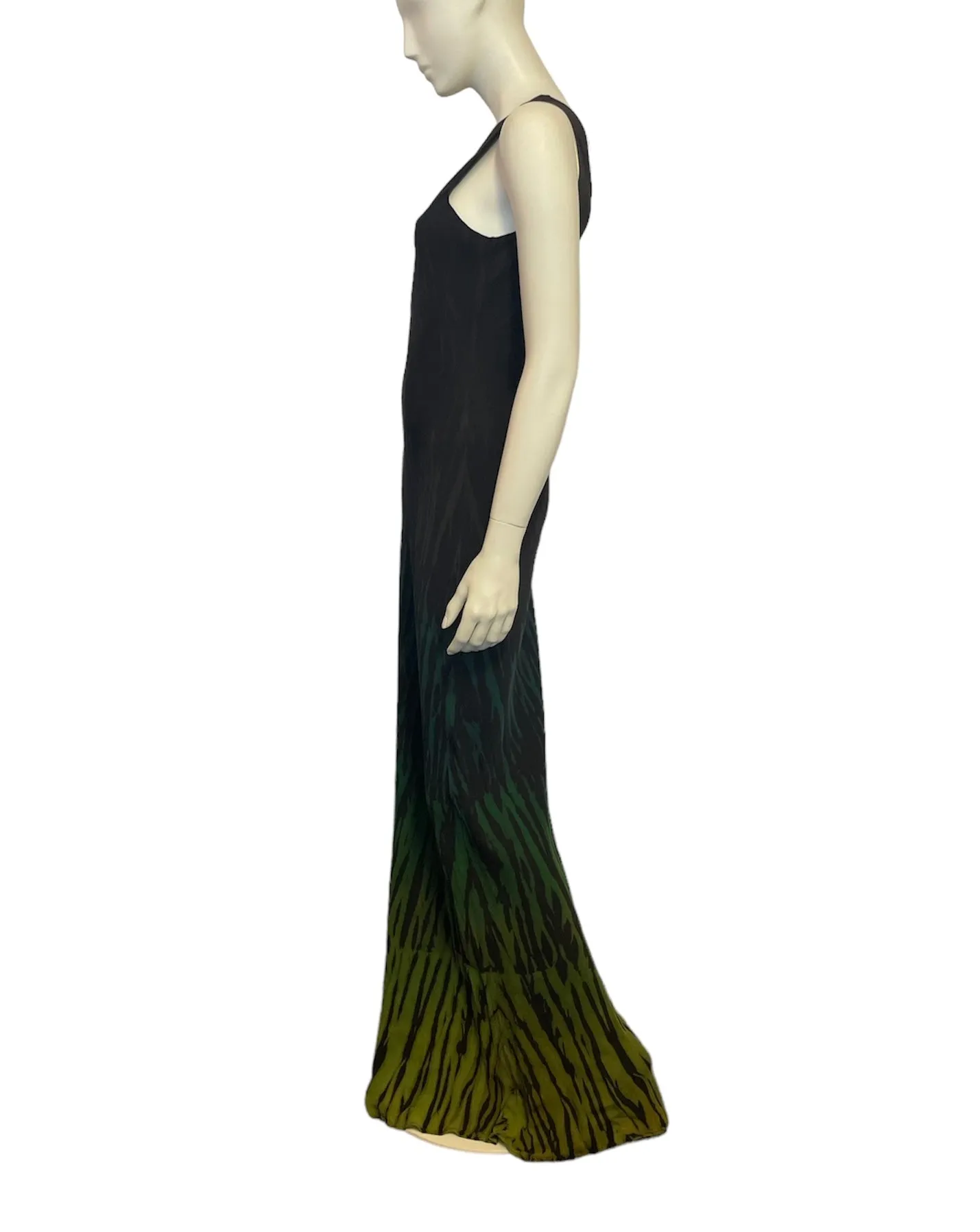 Ombre Stripe Bias Column Dress