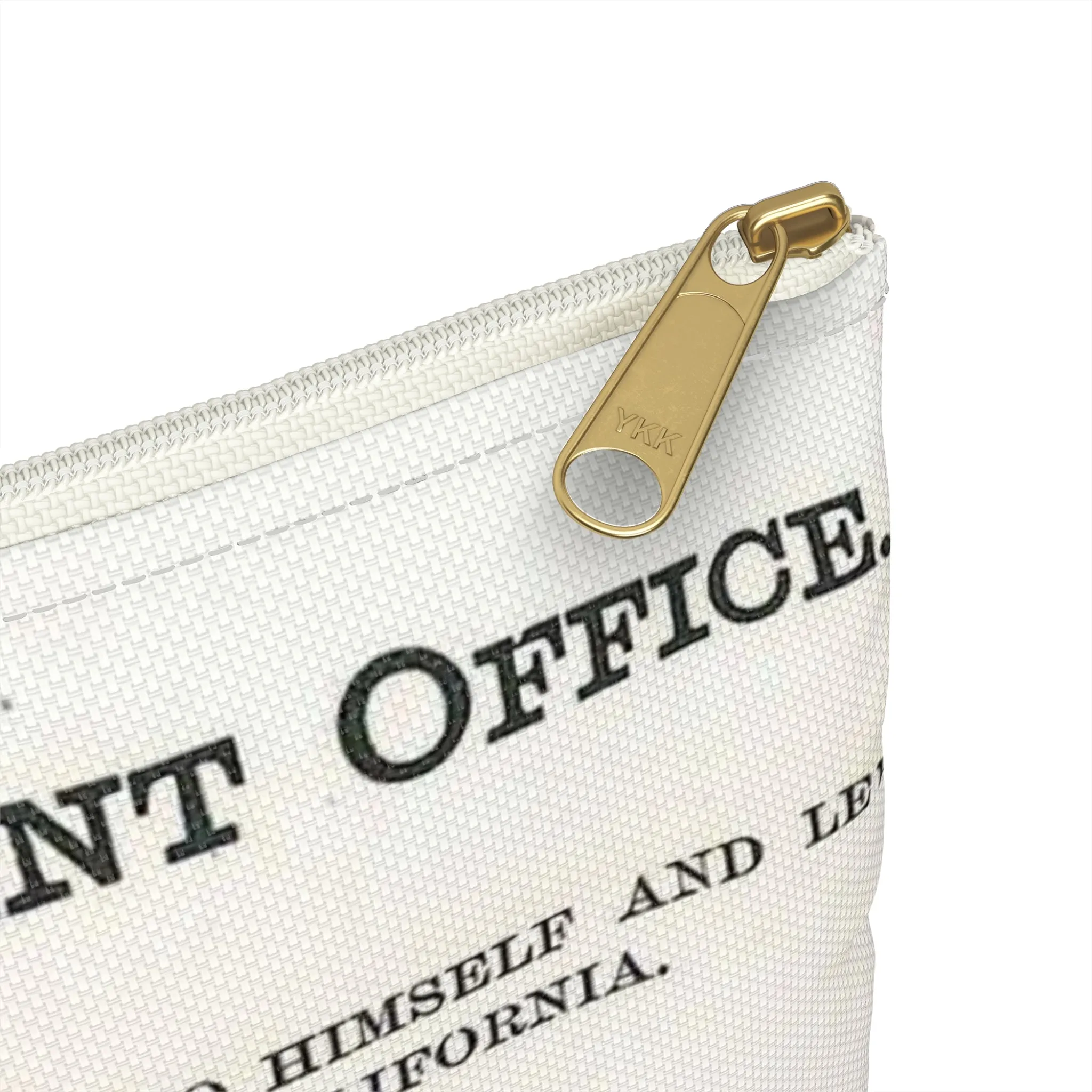 Patent Case File No. 139,121, Improvement in Fastening Pocket Openings, Inventor- Jacob W. Davis - DPLA - afb017b06366ded5b3d9735cb413b735 (page 29) Large Organizer Pouch with Black Zipper