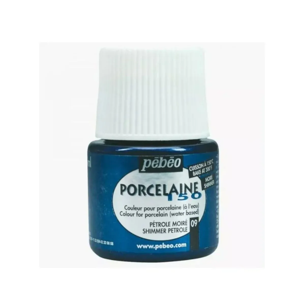 Pebeo Porcelaine 150 Ceramic Paint 109 - Shimmer Petroleum