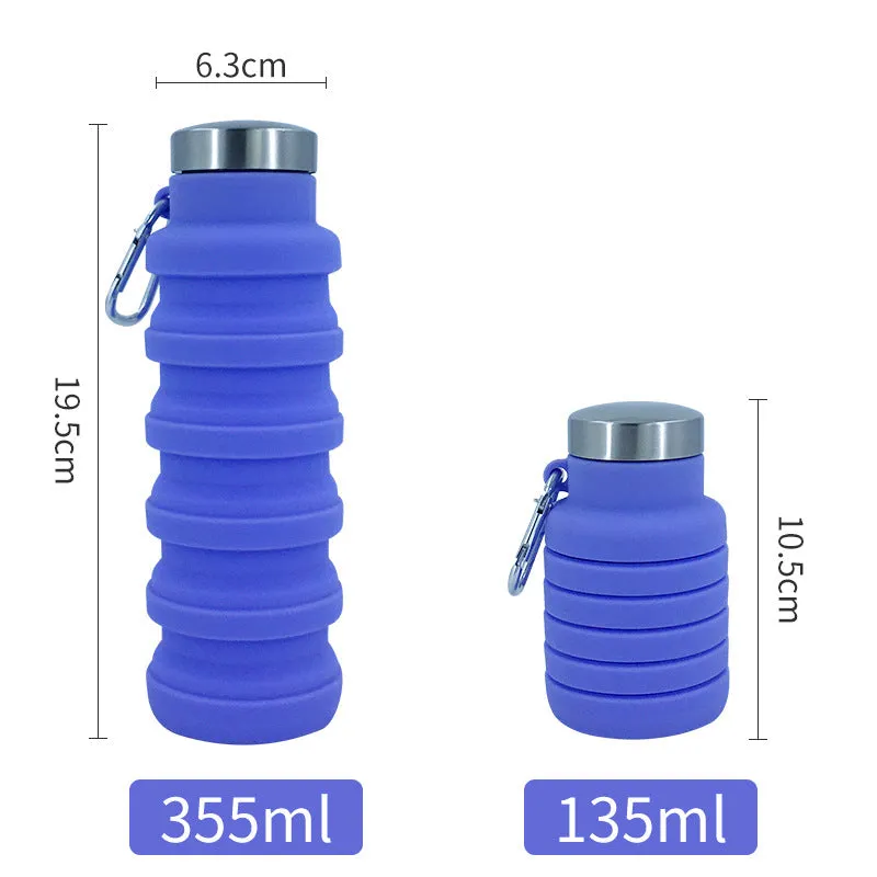Platinum Grade Silicone Telescopic Cup Sports Water Cup Outdoor Children's Water Bottle Water Bottle Foldable Cup