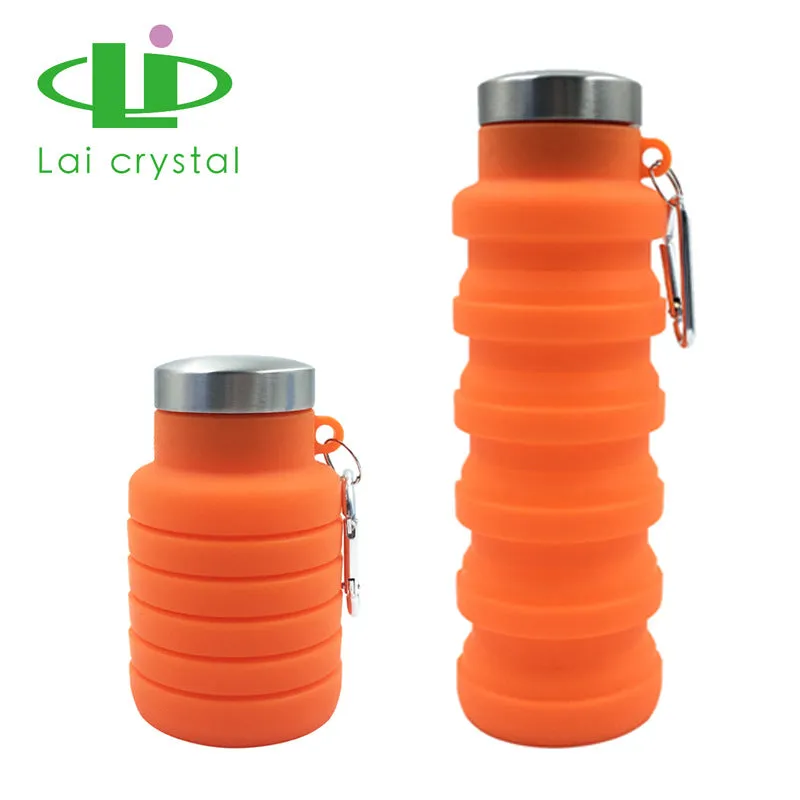 Platinum Grade Silicone Telescopic Cup Sports Water Cup Outdoor Children's Water Bottle Water Bottle Foldable Cup