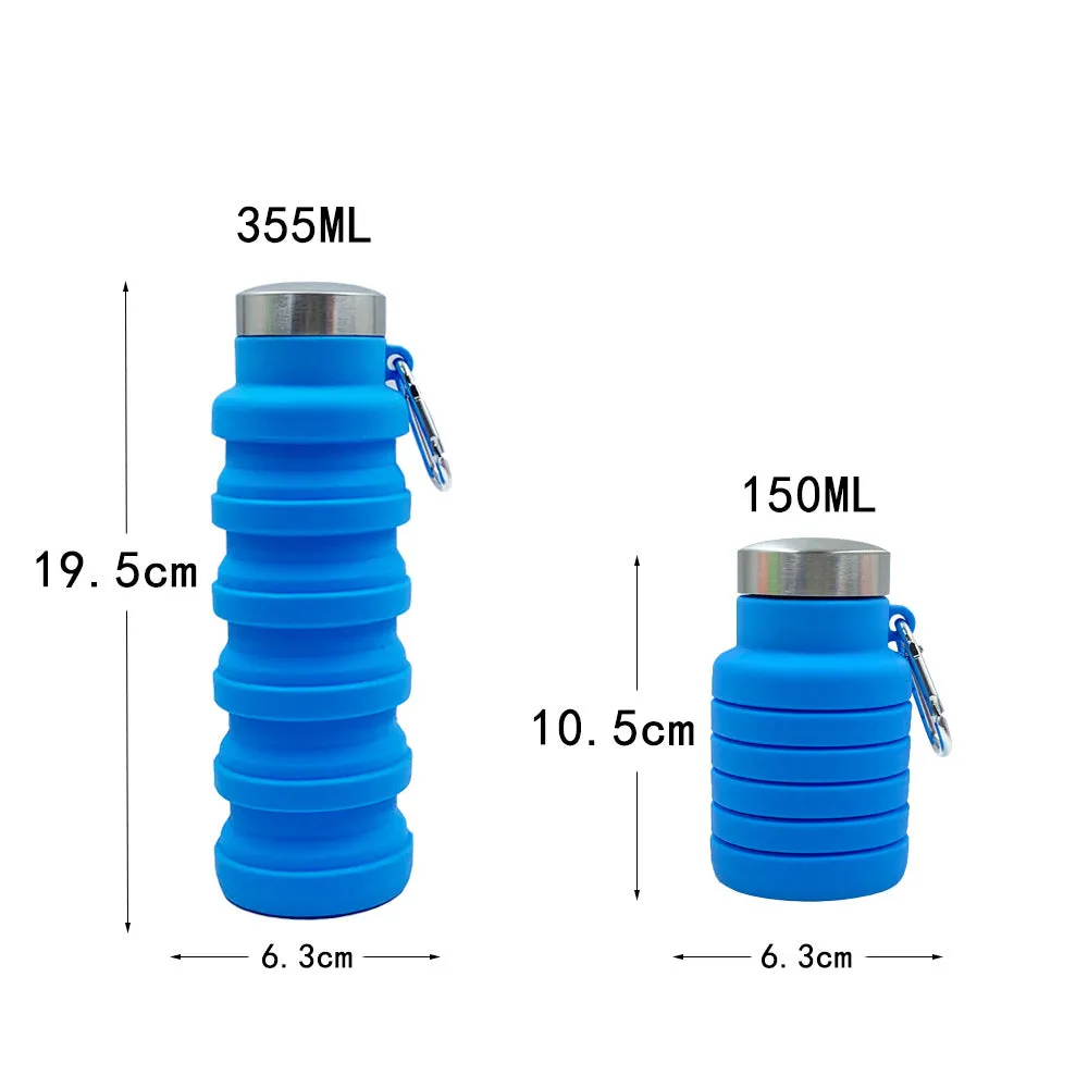 Platinum Grade Silicone Telescopic Cup Sports Water Cup Outdoor Children's Water Bottle Water Bottle Foldable Cup