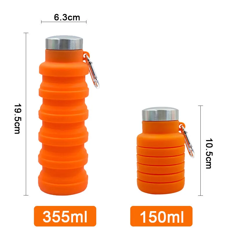 Platinum Grade Silicone Telescopic Cup Sports Water Cup Outdoor Children's Water Bottle Water Bottle Foldable Cup