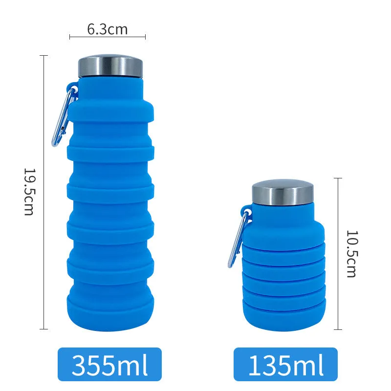 Platinum Grade Silicone Telescopic Cup Sports Water Cup Outdoor Children's Water Bottle Water Bottle Foldable Cup