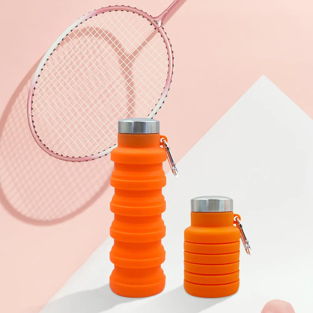 Platinum Grade Silicone Telescopic Cup Sports Water Cup Outdoor Children's Water Bottle Water Bottle Foldable Cup