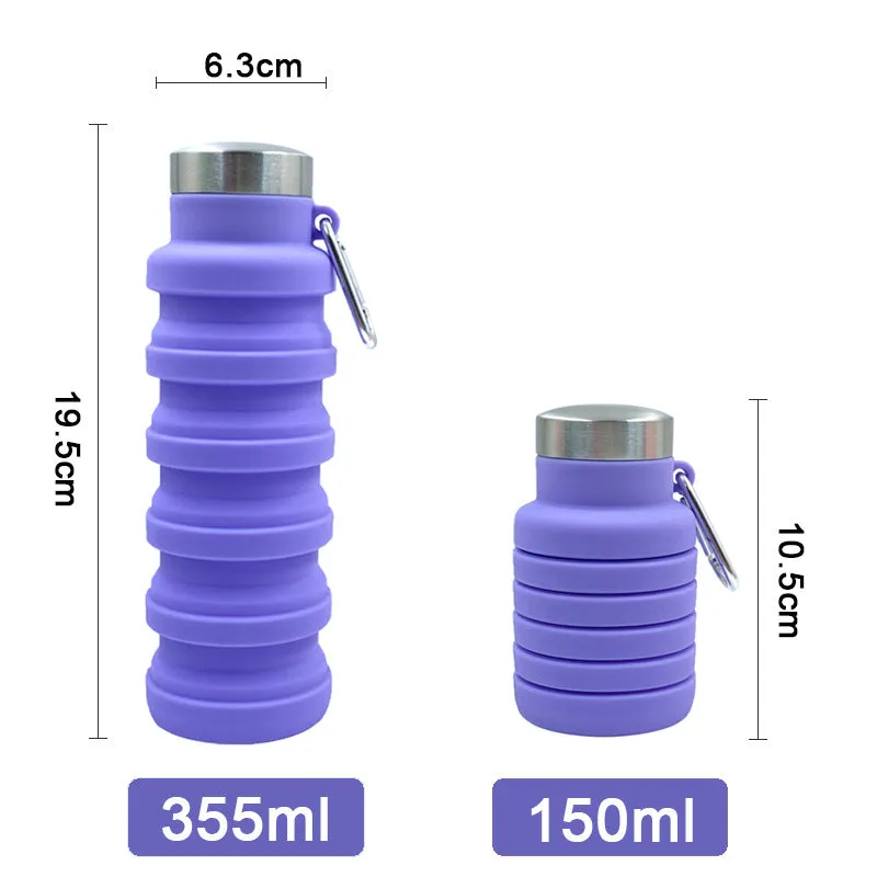 Platinum Grade Silicone Telescopic Cup Sports Water Cup Outdoor Children's Water Bottle Water Bottle Foldable Cup