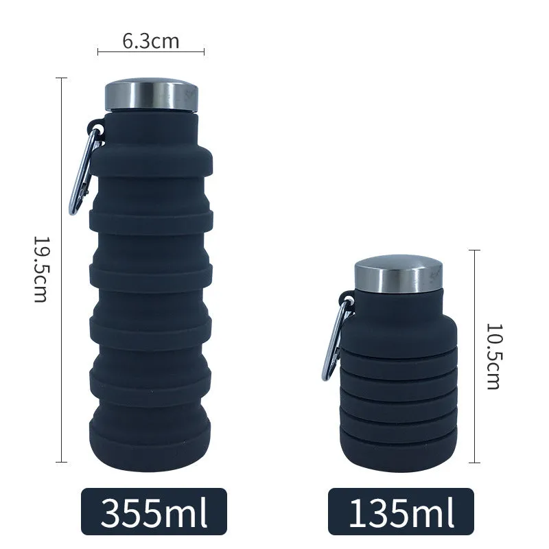 Platinum Grade Silicone Telescopic Cup Sports Water Cup Outdoor Children's Water Bottle Water Bottle Foldable Cup