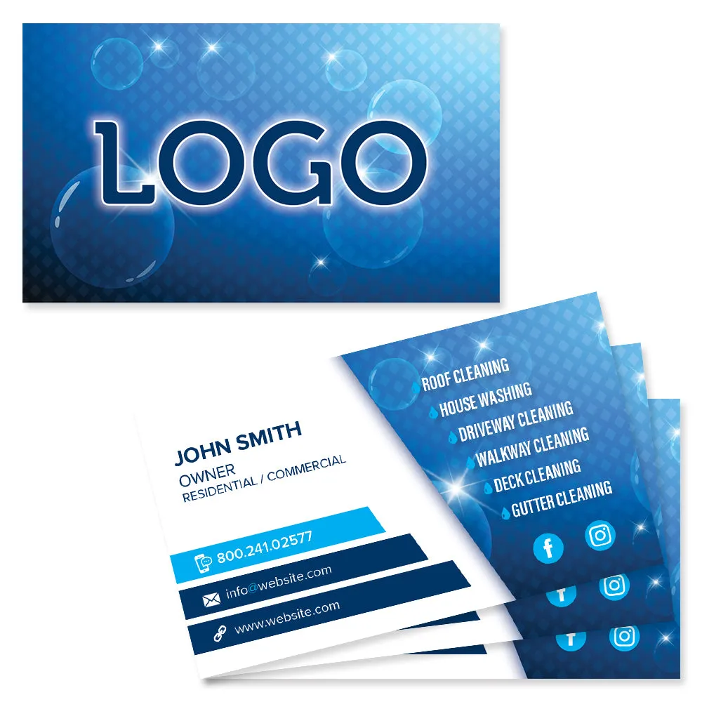 Power Washing Business Card