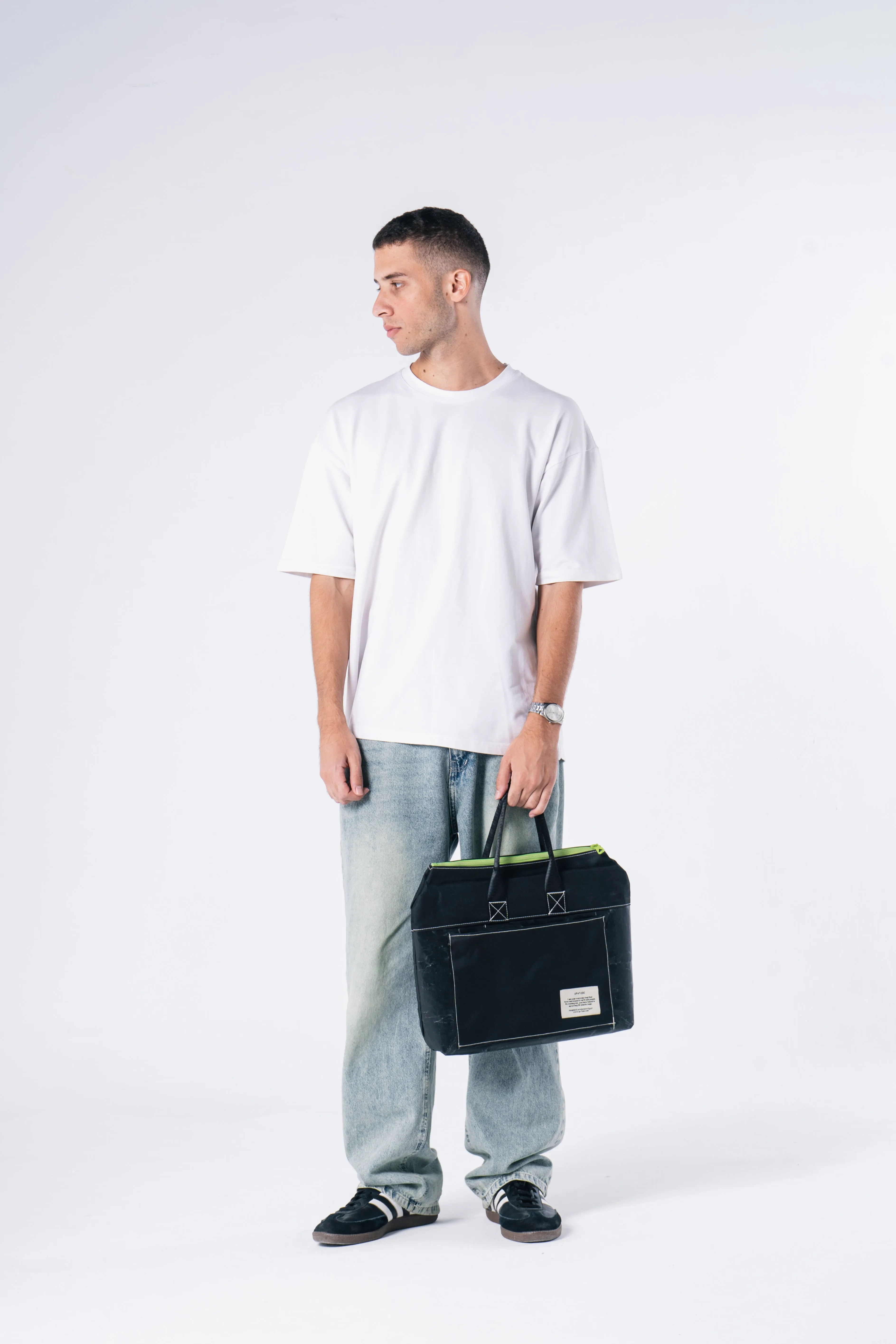 Practical Plastic Laptop Bag in Black