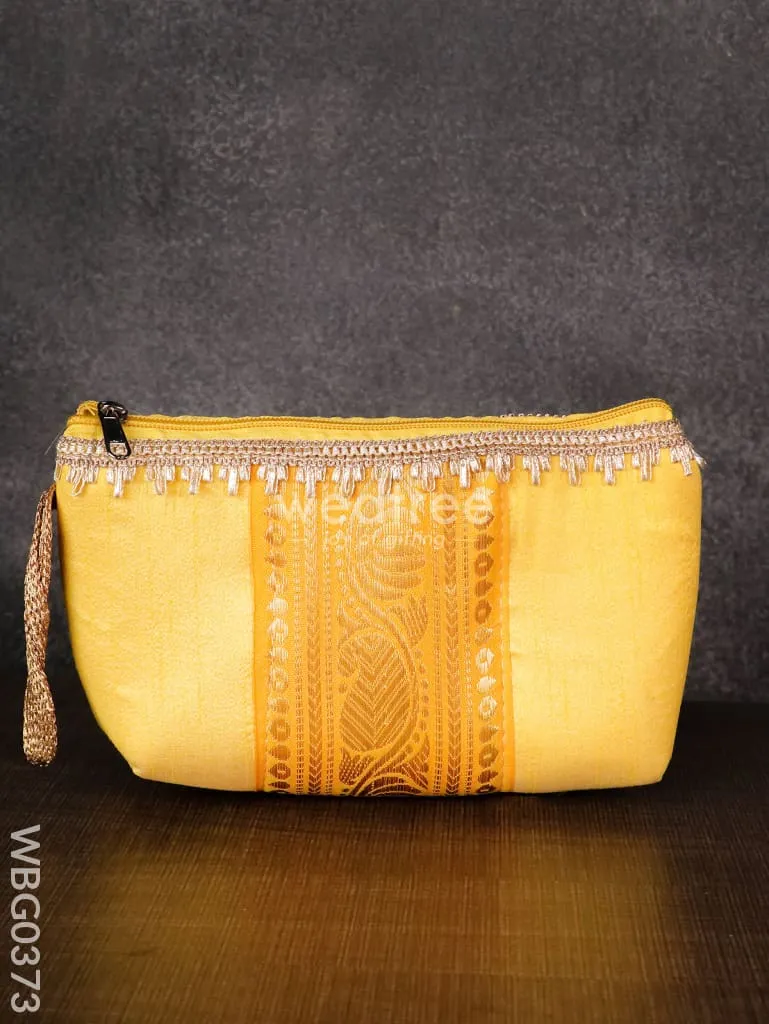Purse with Mango Zari and Golden lace - WBG0373